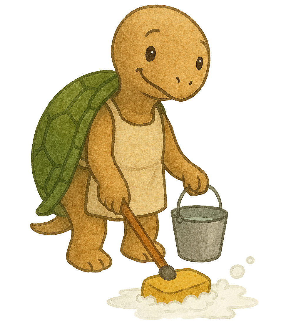 logo turteltask cleaning